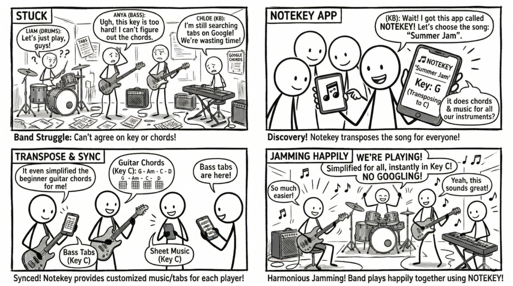 Band jam storyboard